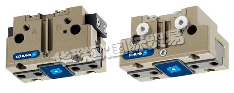 SCHUNK機(jī)械爪手JGP64-1帶雙平動(dòng)機(jī)械手的旋轉(zhuǎn)頭,可在機(jī)器內(nèi)同時(shí)裝載和卸載工件。在壓縮空氣的作用下,橢圓形活塞上下移動(dòng)。楔式結(jié)構(gòu)的有角度活動(dòng)表面使基爪能夠同步平動(dòng)。