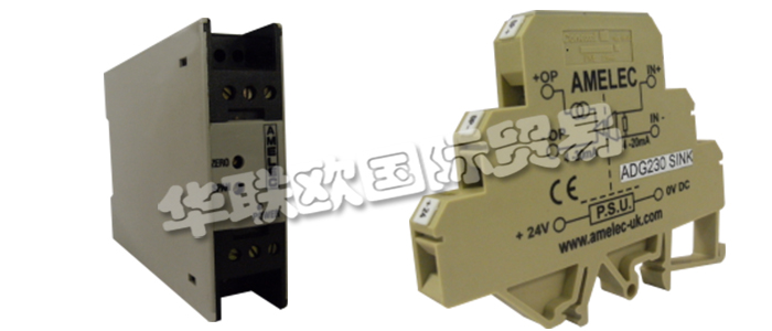 在生產過程中,無論是控制系統還是監控系統,都有可能面臨復雜環境的干擾,或短路、過壓、不明脈沖等狀況。因此,具有保護下集控制回路、削弱環境噪聲影響、抑制接地或設備干擾、可限壓額流、保護控制系統輸入輸出及通訊接口的信號隔離器,成為控制系統不可或缺的一部分。信號隔離器是將輸入單路或雙路電流或電壓信號,變送輸出隔離的單路或雙路線性的電流或電壓信號,并提高輸入、輸出、電源之間的電氣隔離性能的一種裝置。AMELEC是知名的信號隔離器生產商,下文為您具體介紹AMELEC信號隔離器。